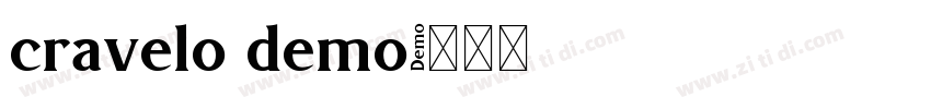 cravelo demo字体转换 cravelo demo字体转换